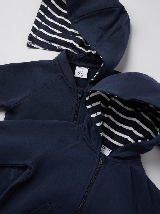 Sweatshirt onesie with hood