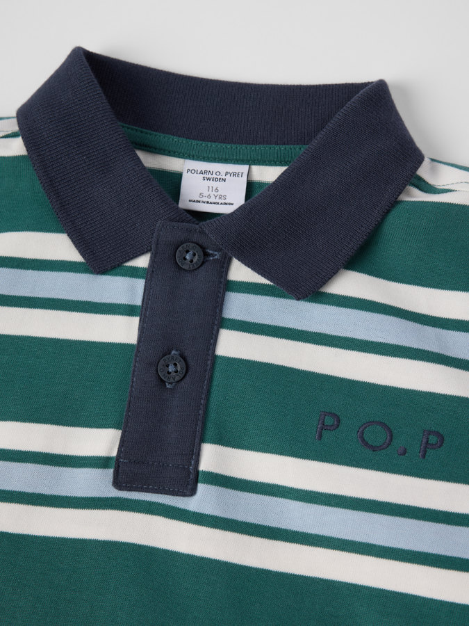 Long-sleeved rugby shirt striped