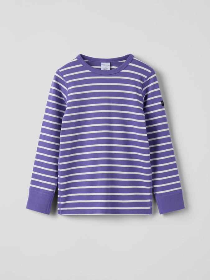 Stripey long-sleeve top