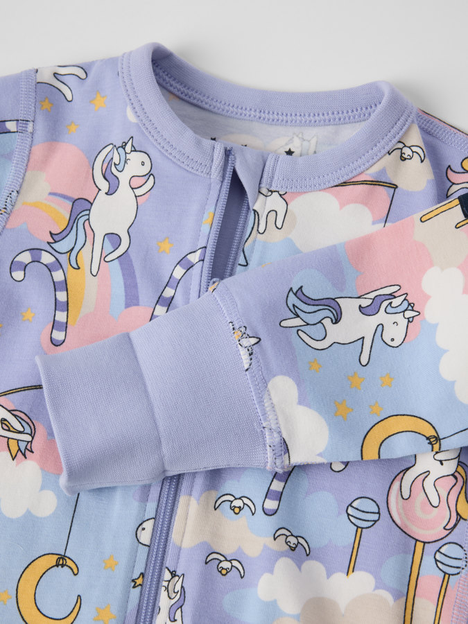 Unicorn pajama overall