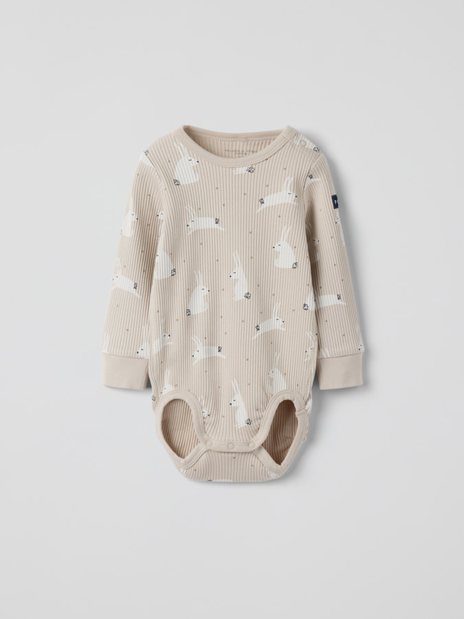 Ribbed bodysuit bunny