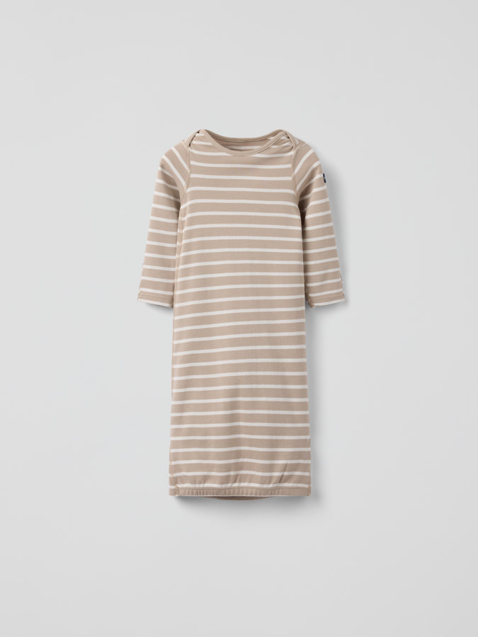 Striped sleeping bag