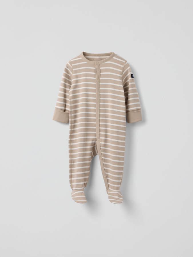 Striped sleepsuit