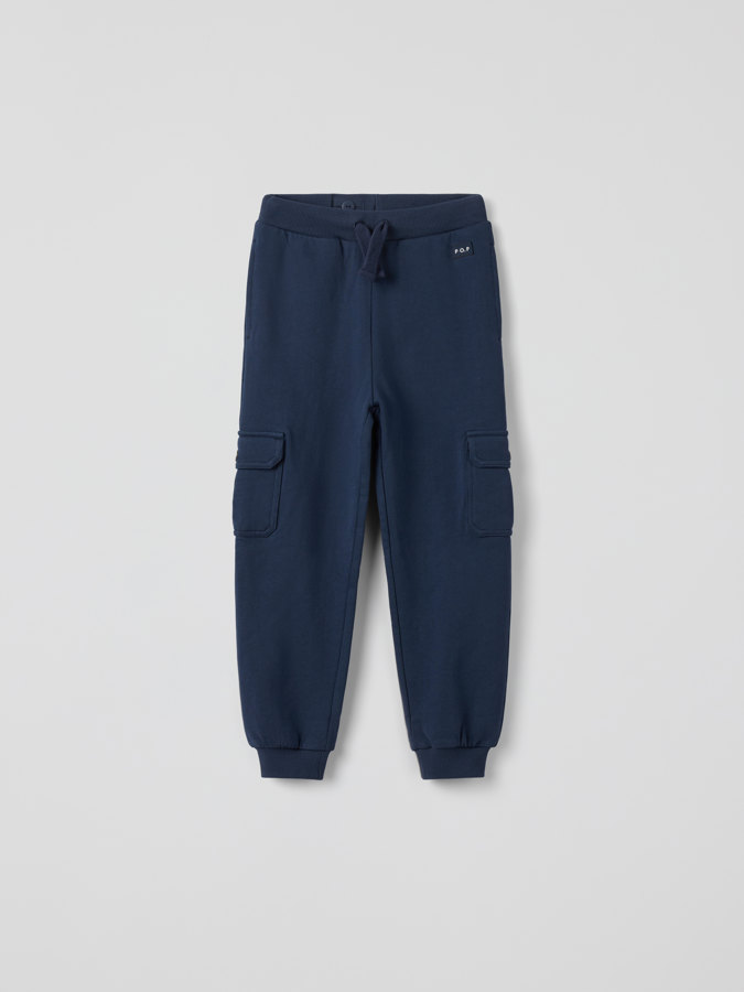 Sweattrousers with cargo pockets