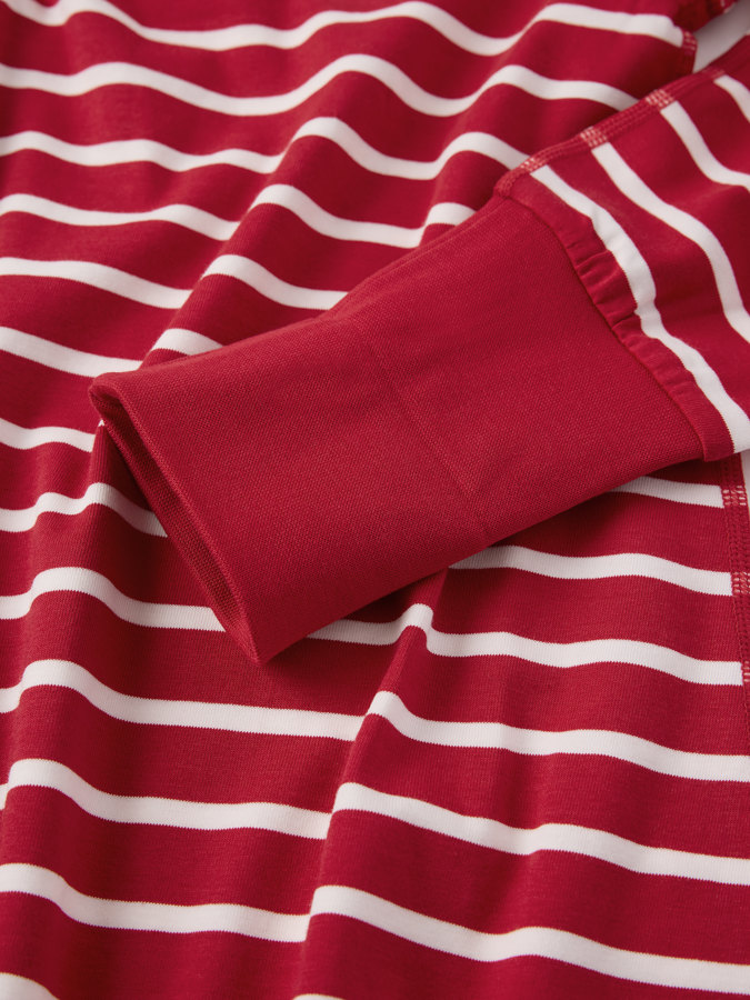 Nachthemd mit Bündchen zum Umschlagen, gestreift Nachthemd mit Bündchen zum Umschlagen, gestreift