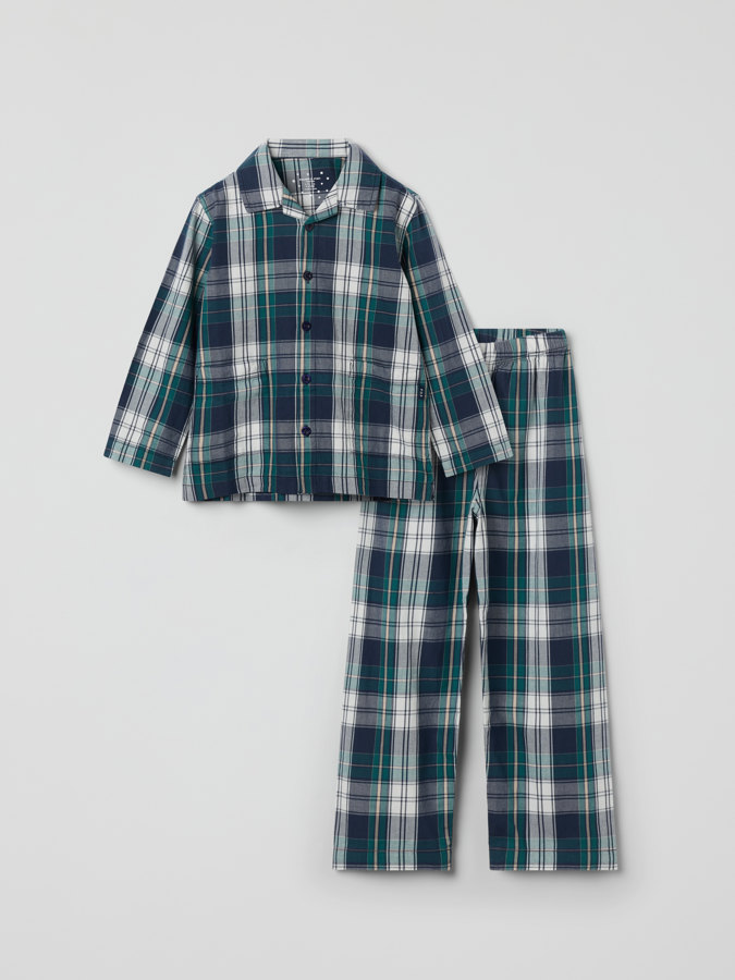 Two-piece checked pyjamas