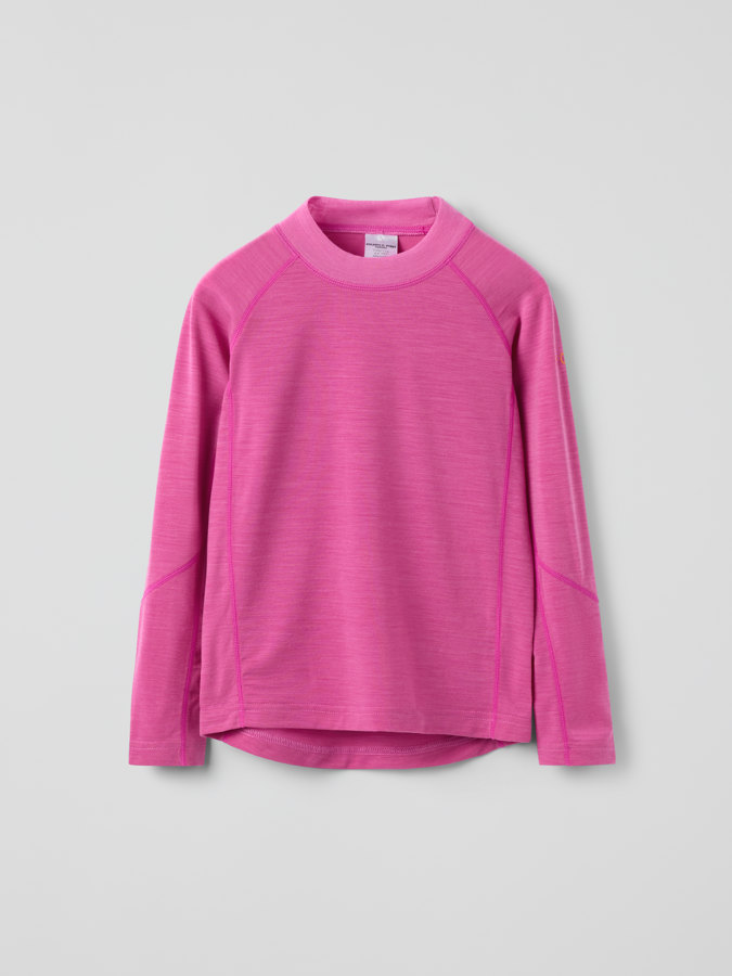 Long-sleeve base layer top wool blend Long-sleeve base layer top wool blend