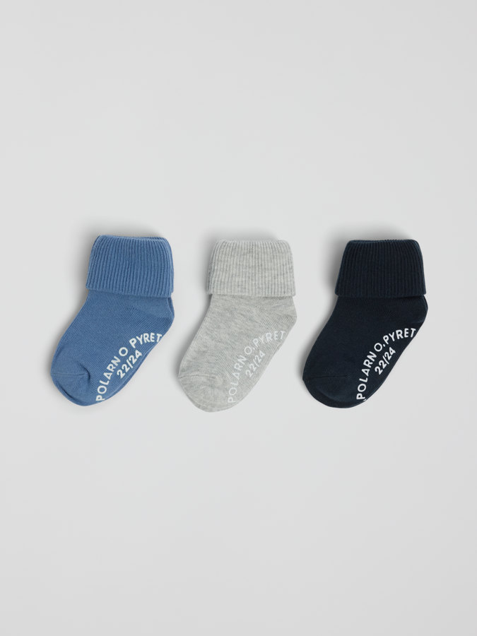 3-pack anti-slip socks
