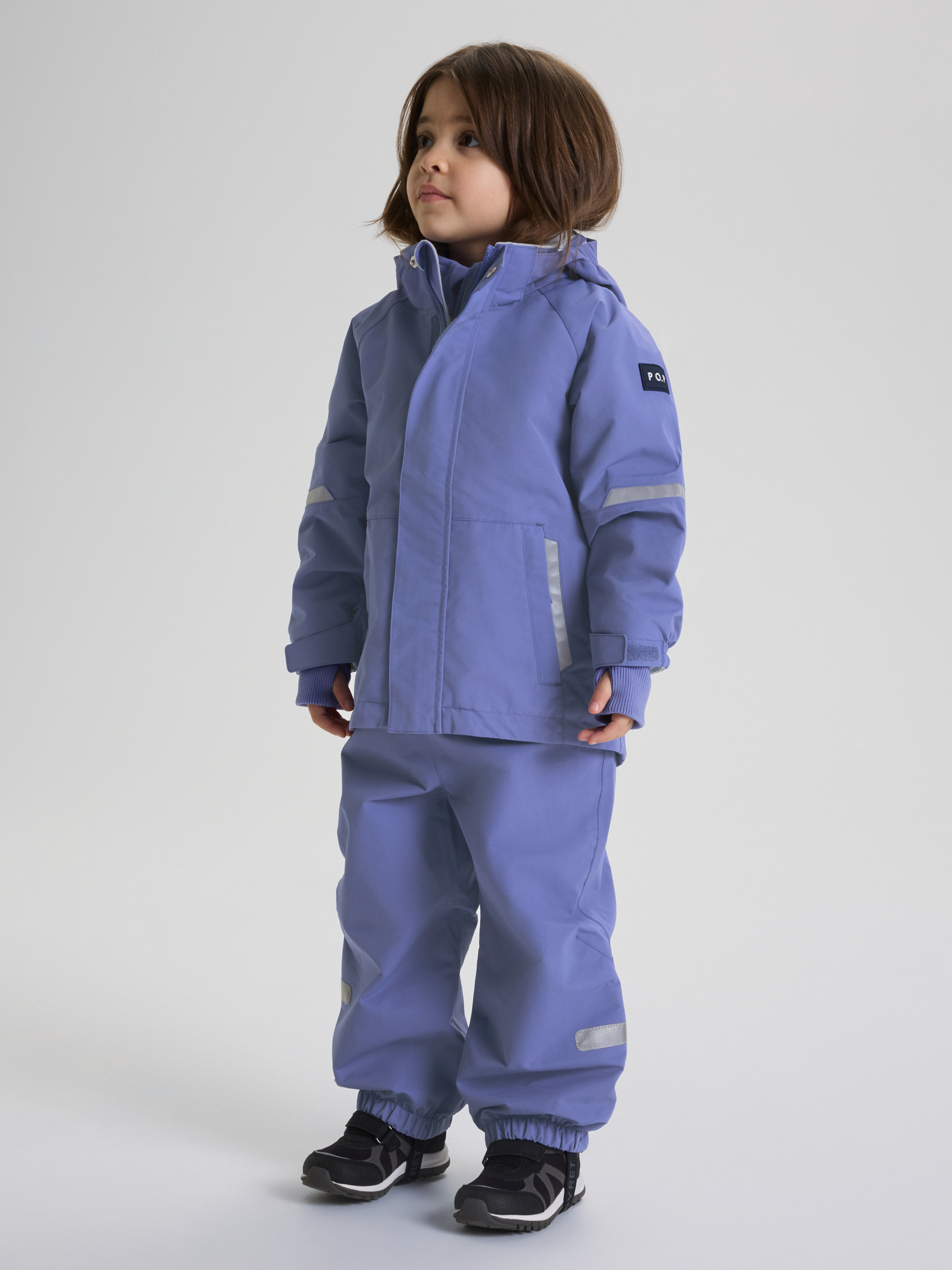 Waterproof shell jacket STORMY - Purple | Polarnopyret.com