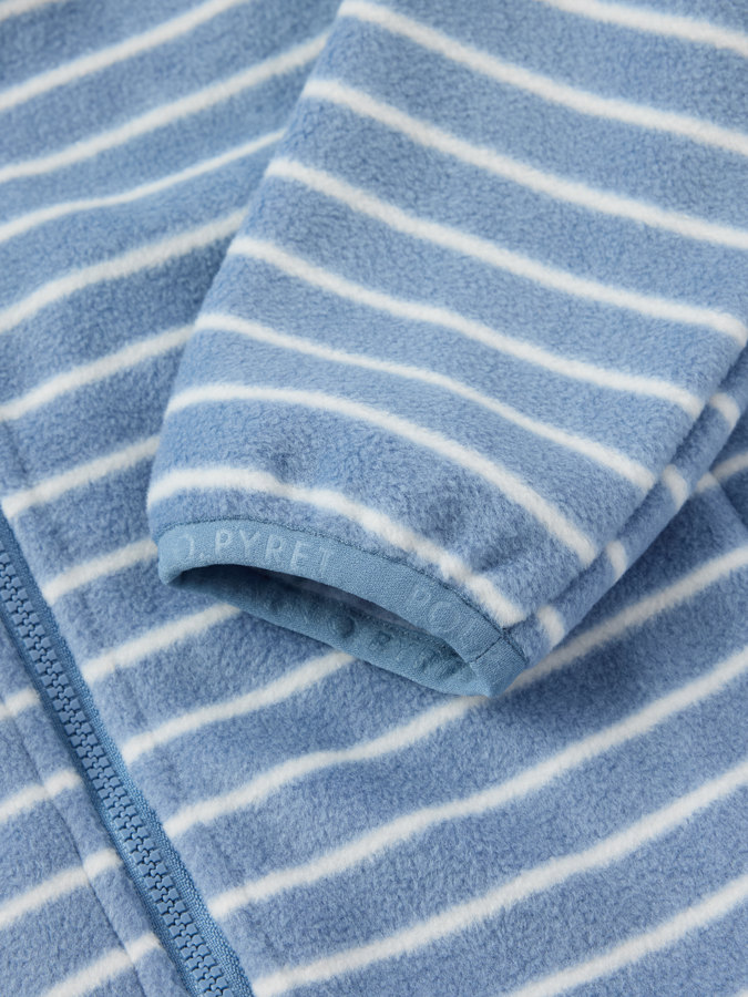 Striped fleece jacket with pockets Striped fleece jacket with pockets