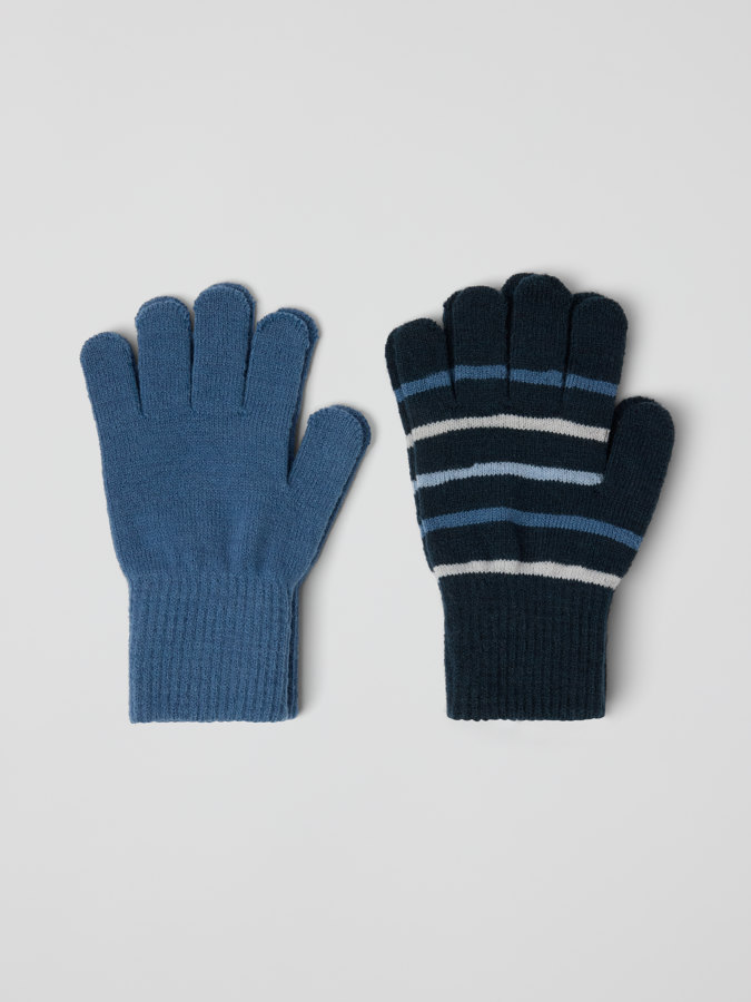 2-pack knitted gloves