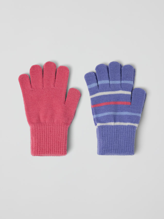 2-pack knitted gloves