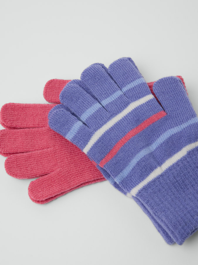 2-pack knitted gloves