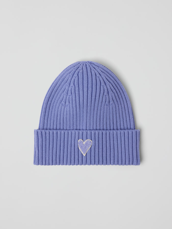 Ribbed beanie with appliqué Ribbed beanie with appliqué
