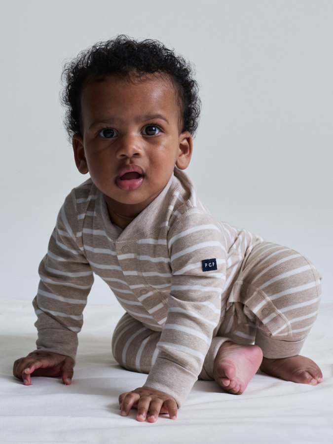 Jersey-Overall gestreift