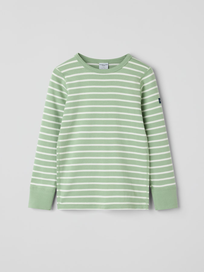 Long-sleeved top striped