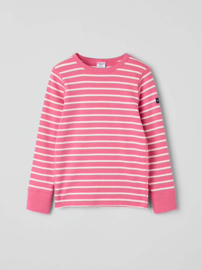 Long-sleeved top striped