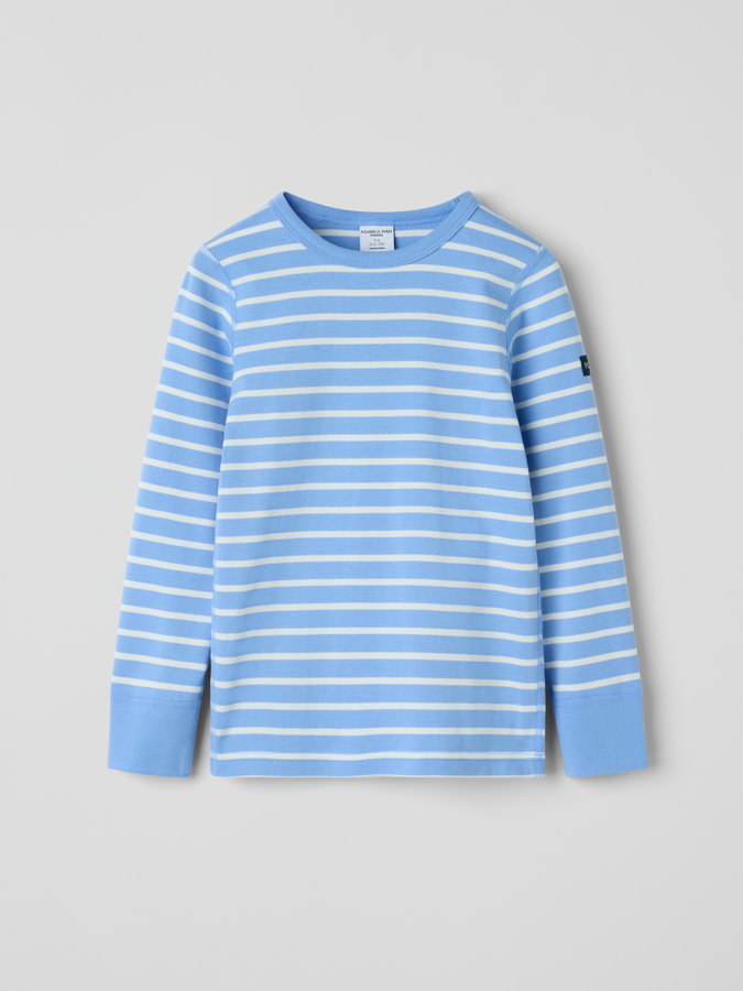 Long-sleeved top striped