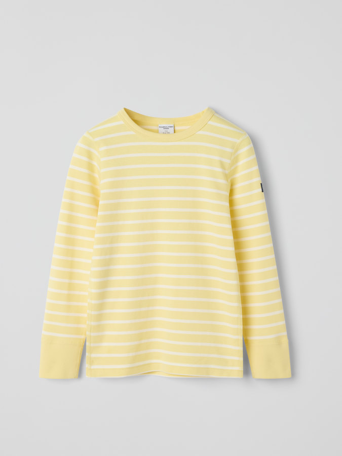 Long-sleeved top striped