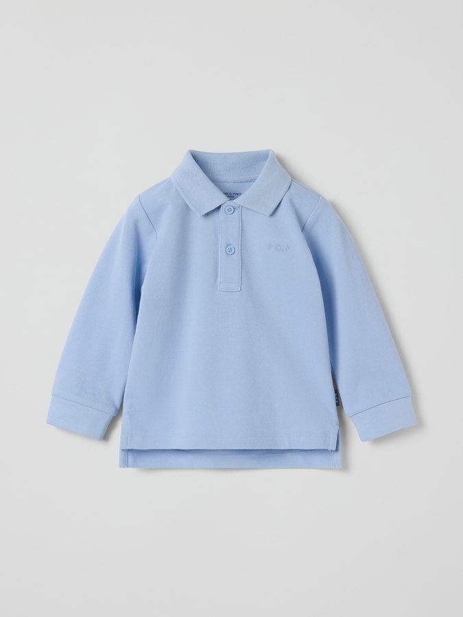 Long sleeve polo shirt