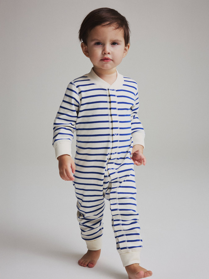 Jersey all-in-one striped