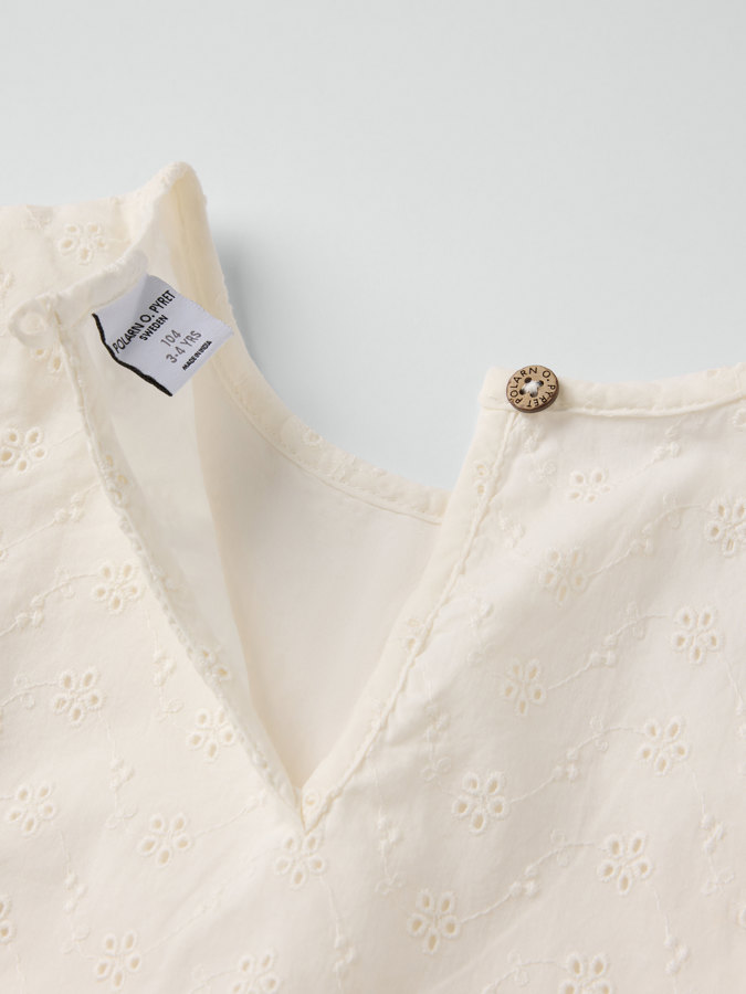 Woven blouse with frills Woven blouse with frills