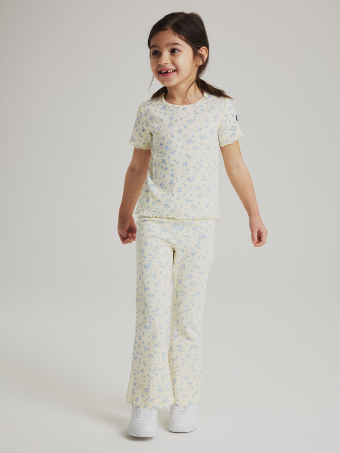 PLAY flared leggings floral