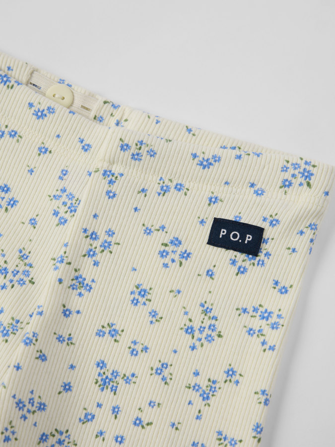 Ribbed leggings floral