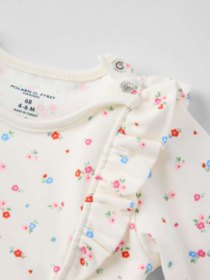 Long sleeve bodysuit floral