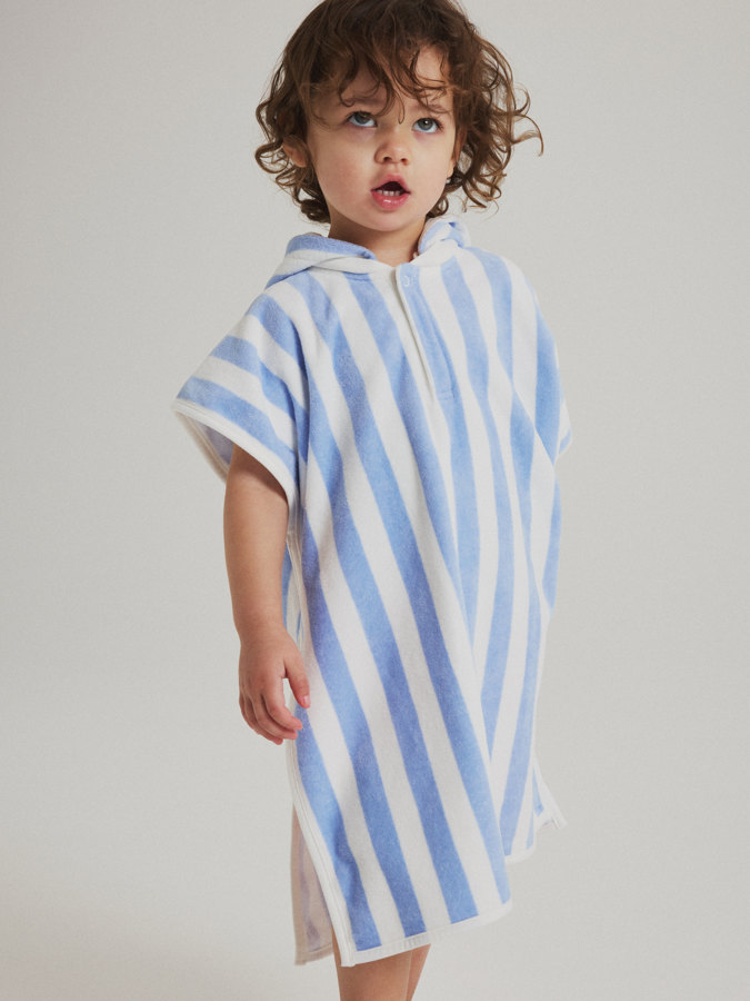 Hooded robe striped Hooded robe striped