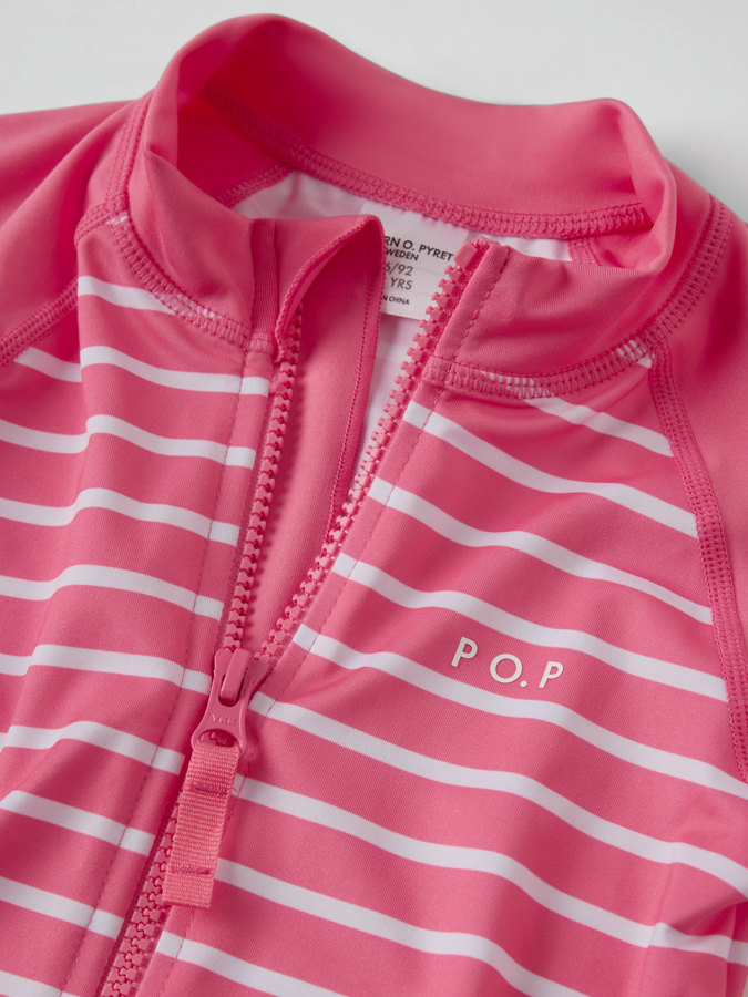 Kurzarm-UV-Anzug gestreift