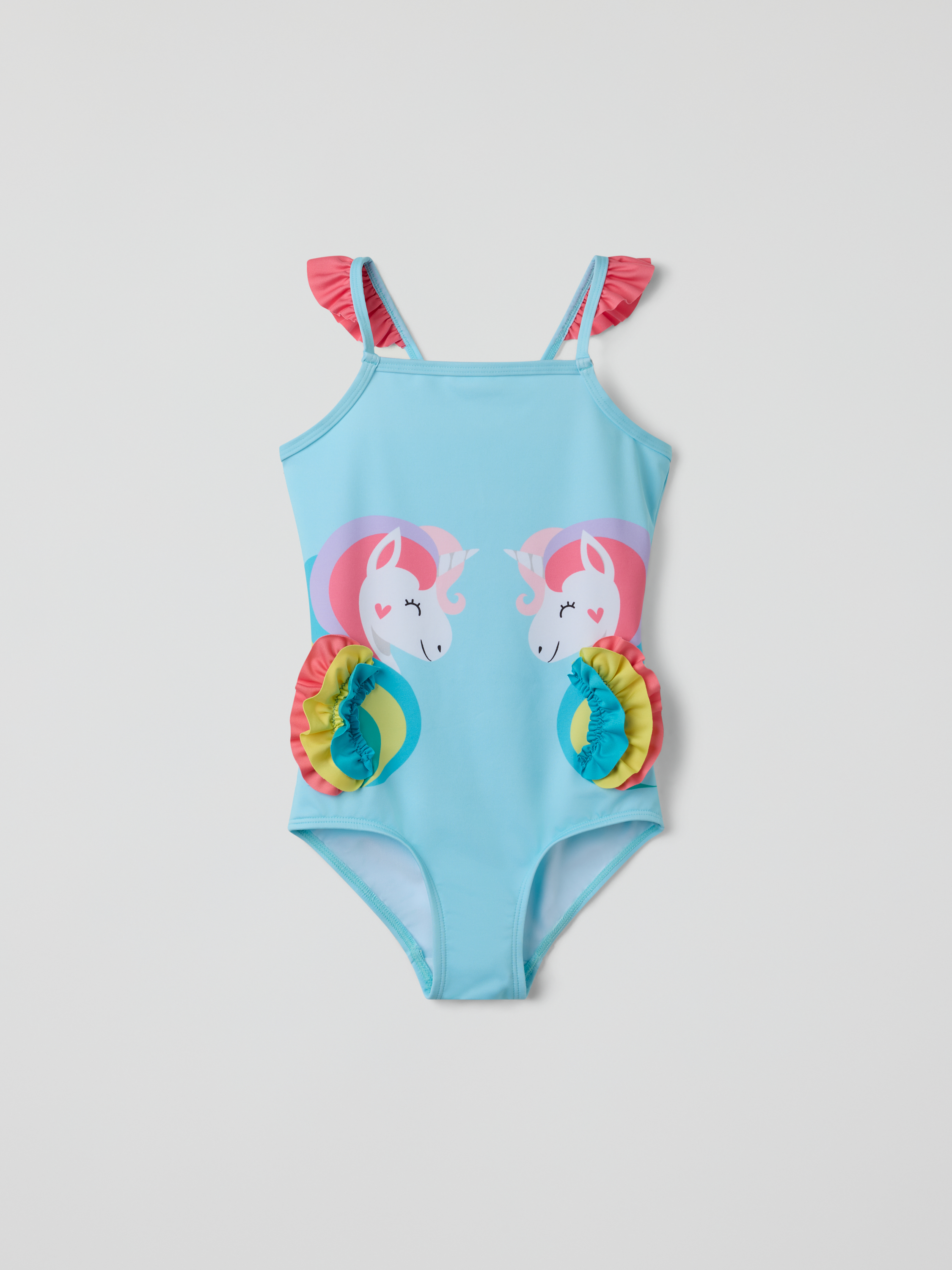Polarn O. Pyret Turquoise Swimsuit Unicorns