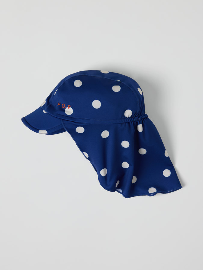 UV Cap with neck protection spotty UV Cap with neck protection spotty