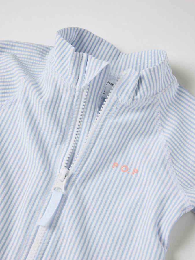 Striped long-sleeved UV suit