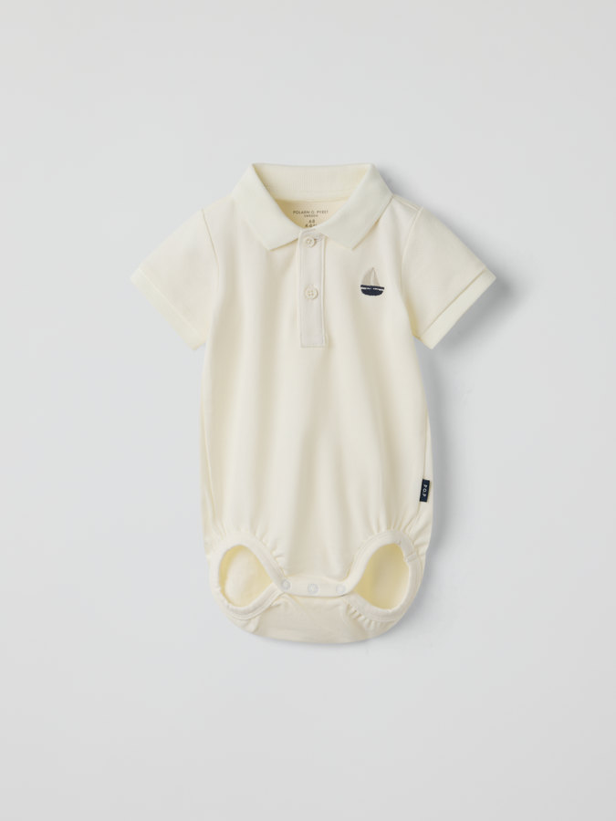 Piqué bodysuit sailboat Piqué bodysuit sailboat