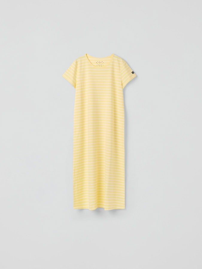 Short-sleeved nightdress striped vuxen