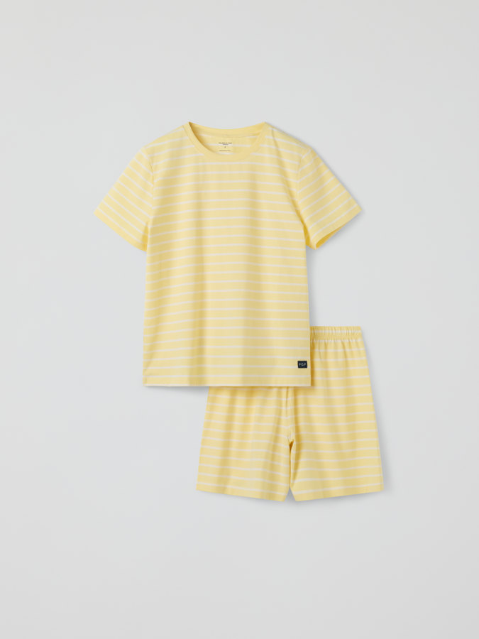 Short sleeve pyjamas striped adult