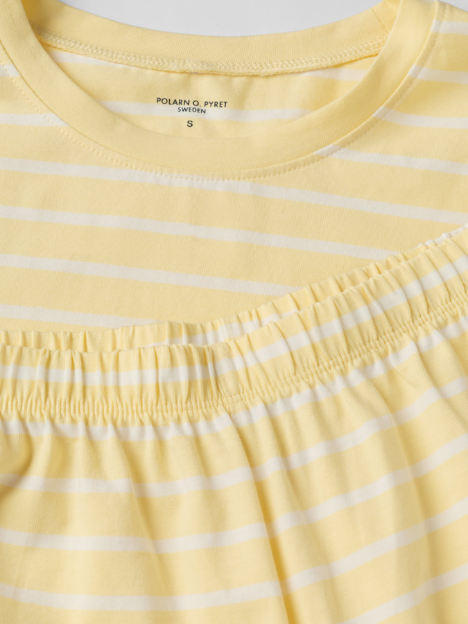 Short sleeve pyjamas striped adult