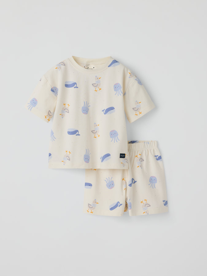 Short sleeve pyjamas fish