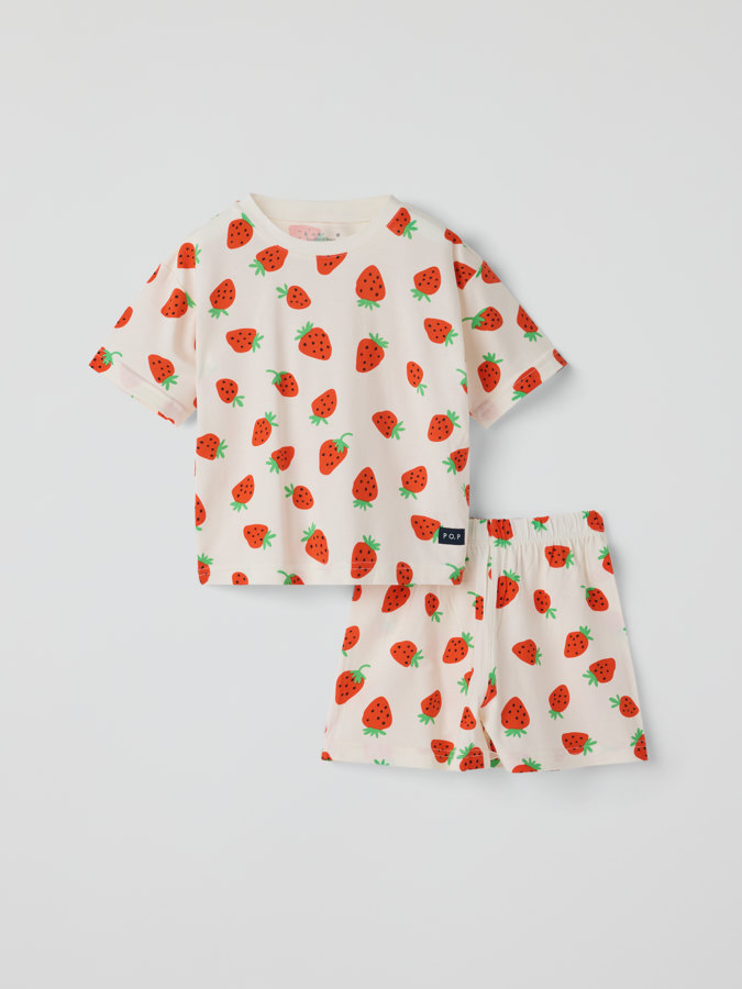 Kurzarm pyjama erdbeeren Kurzarm pyjama erdbeeren