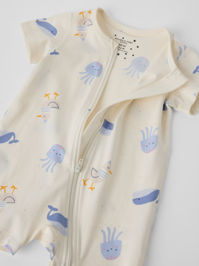 Short sleeve pyjamas suit fish