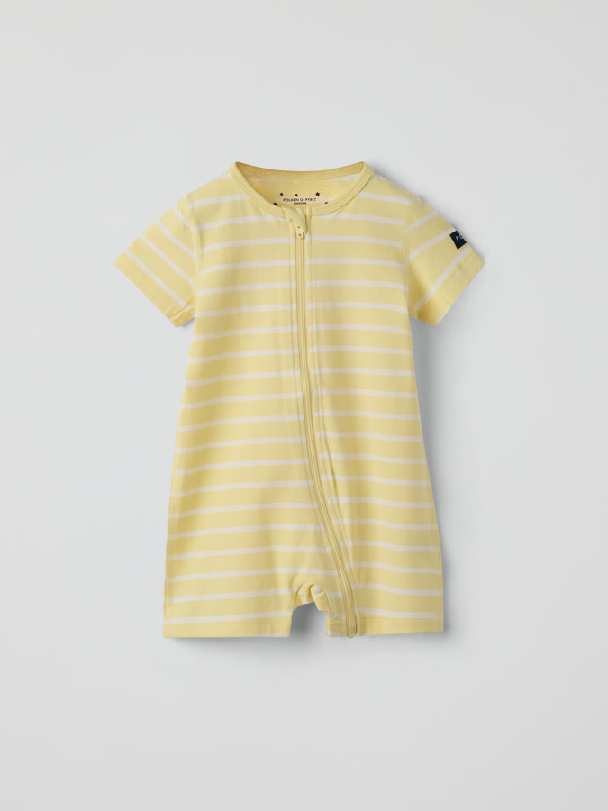 Short sleeve pyjamas all-in-one striped
