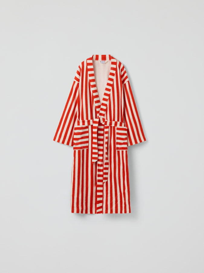Dressing gown striped adult
