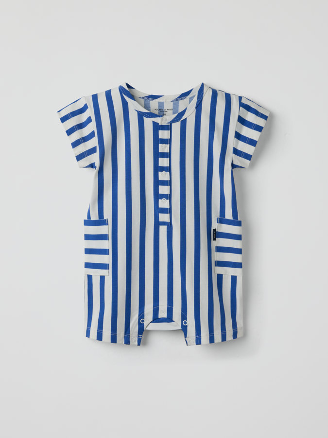 Kurzarm-jumpsuit gestreift Kurzarm-jumpsuit gestreift