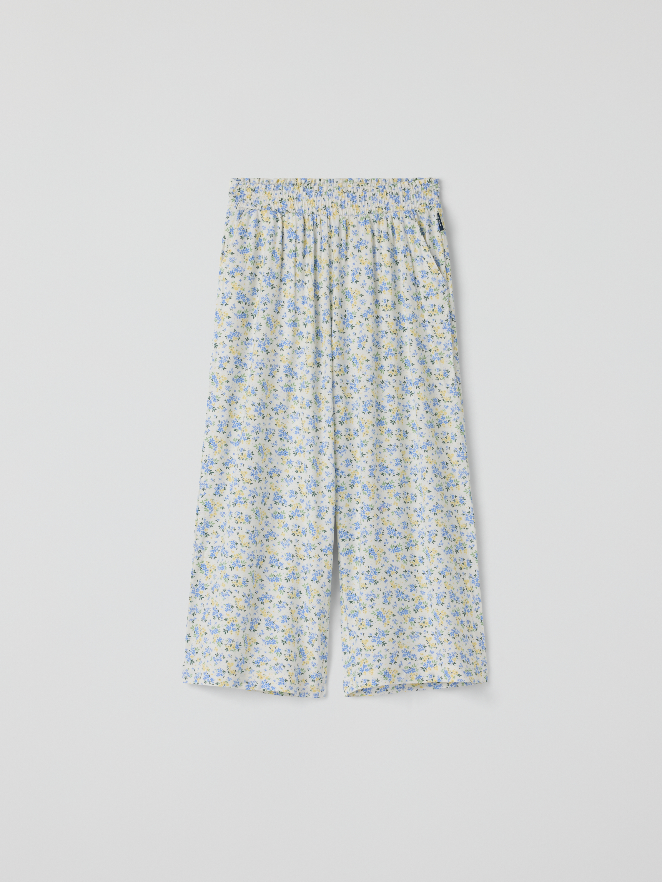 Polarn O. Pyret Blue Trousers Floral