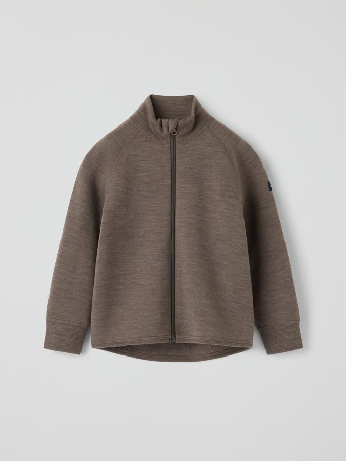 Jacke gebürsteter Wollfrottee