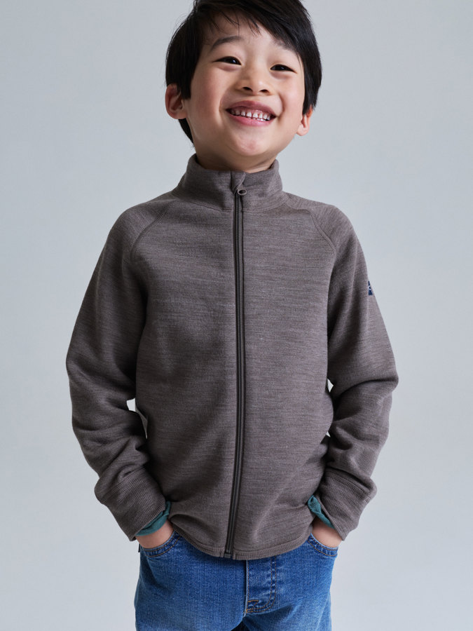 Jacke gebürsteter Wollfrottee Jacke gebürsteter Wollfrottee