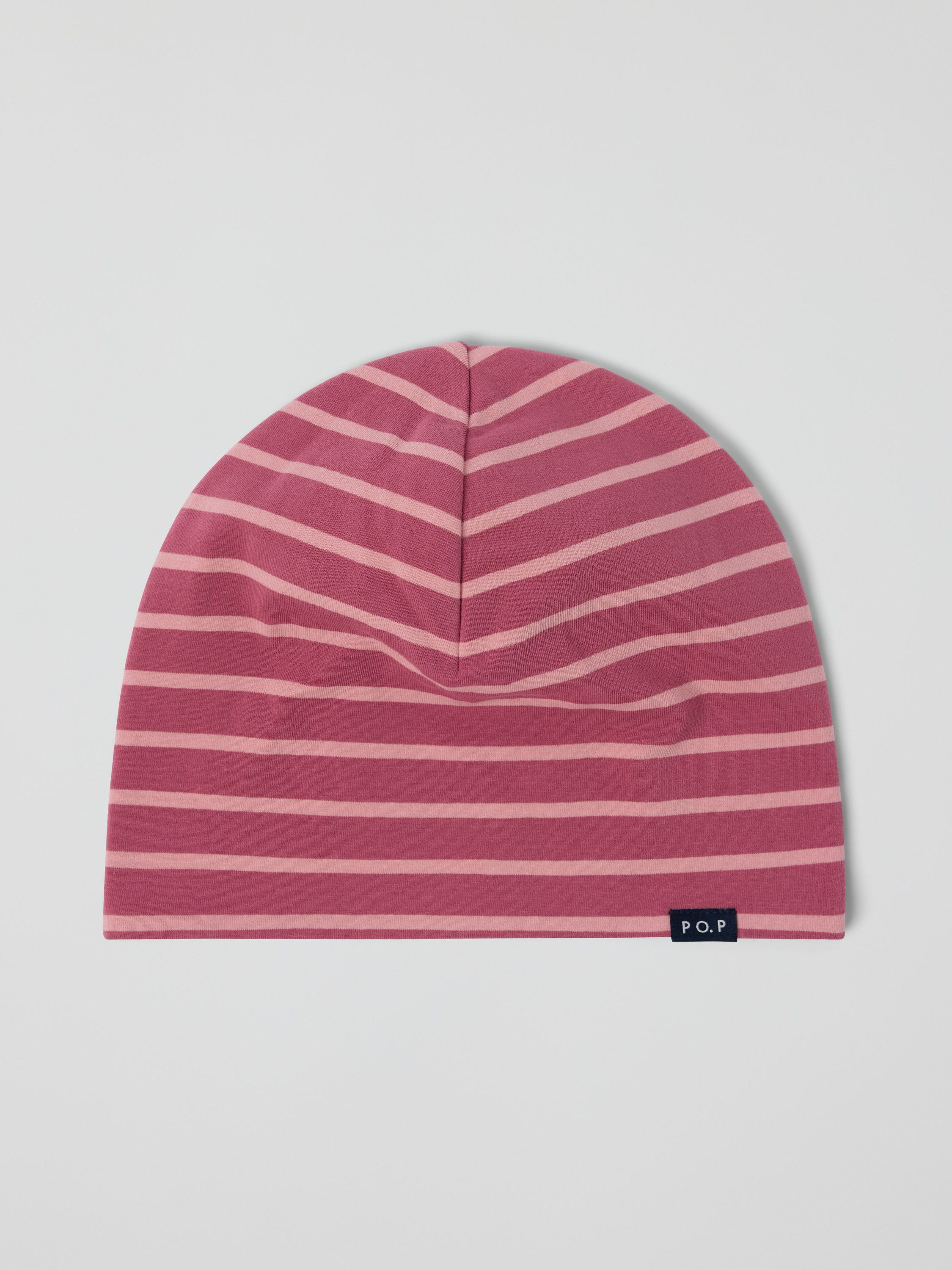 Jersey hat fleece-lined striped