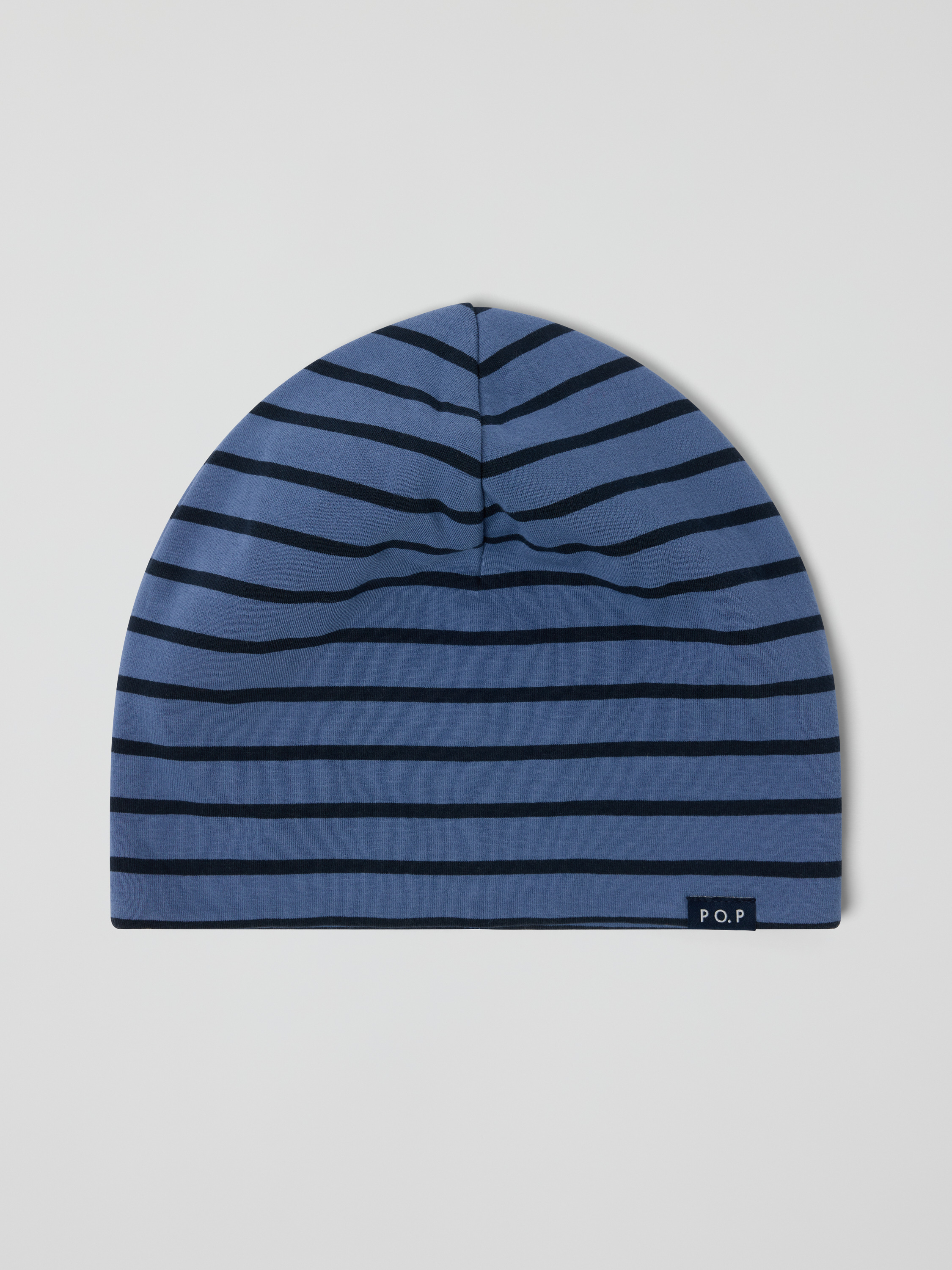 Jersey hat fleece-lined striped