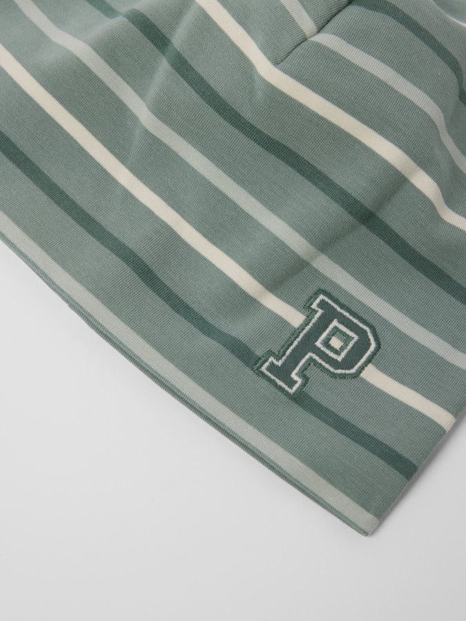 Mütze P-Applikation Jersey Ringel Mütze P-Applikation Jersey Ringel